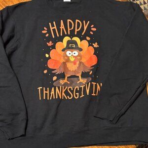 Port & Company Men’s Black Thanksgiving Turkey Sweatshirt XL